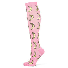 Load image into Gallery viewer, Pink Banana High Crazy Socks - Crazy Sock Thursdays