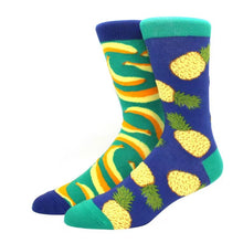 Charger l'image dans la galerie, Bananas and Pineapples Odd Paired Crazy Socks - Crazy Sock Thursdays
